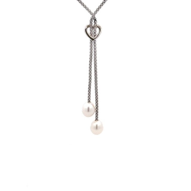 Parrys Jewellers Sterling Silver Fresh Water Pearl Drop Pendant