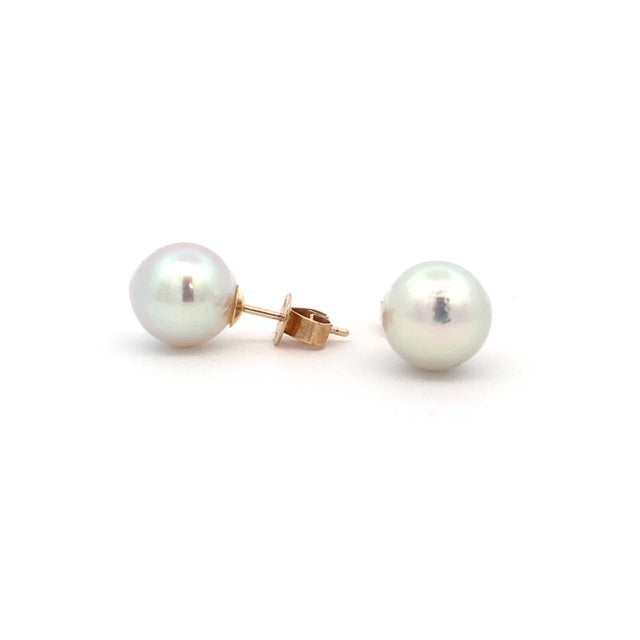 Parrys Jewellers 9ct Yellow Gold 9.5mm South Sea Pearl Studs