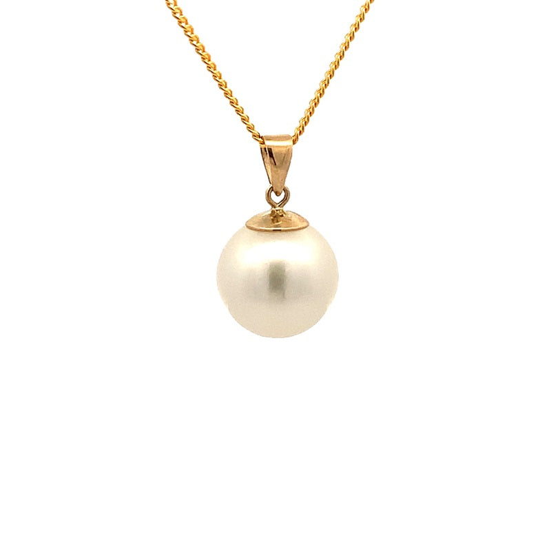 Parrys Jewellers 9ct Yellow Gold 11.6mm South Sea Pearl Pendant
