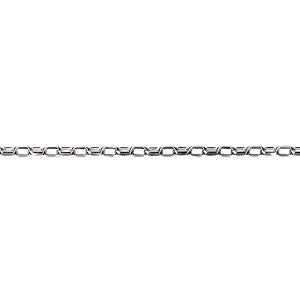 Parrys Jewellers Sterling Silver Oval Belcher Diamond Cut Chain 55cm