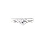 Parrys Jewellers 9ct White Gold Diamond Engagement Ring, TDW 0.27ct