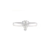 Parrys Jewellers 18ct W/Gold Pear Diamond Engagement Ring, TDW 0.51ct