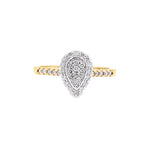 Parrys Jewellers 9ct Yellow Gold Diamond Engagement Ring TDW 0.35ct