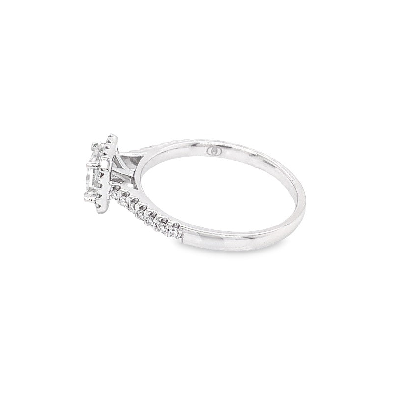 Parrys Jewellers 18ct White Gold Princess Cut Diamond Engagement Ring