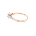 Parrys Jewellers 9ct Rose Gold Cushion Cut Diamond Engagement Ring