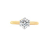 Parrys Jewellers 18ct Yellow Gold And Platinum 1.00ct Lab Grown Solitaire Diamond Ring