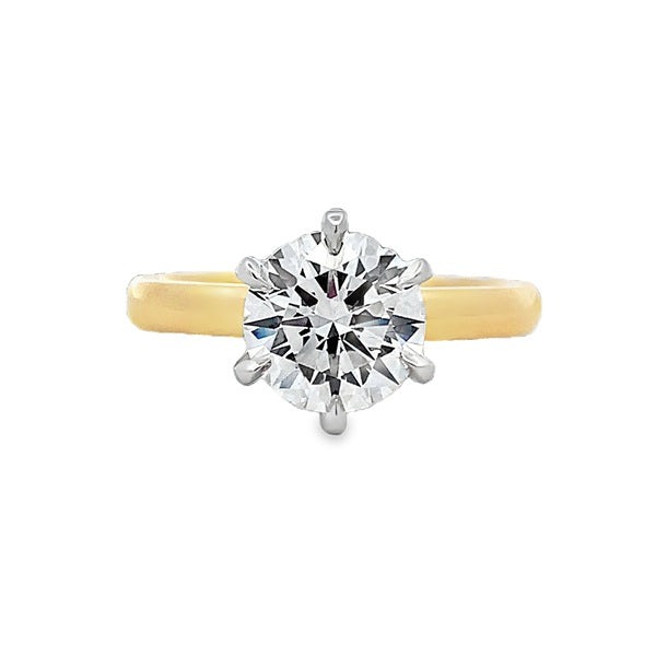 Parrys Jewellers 18ct Yellow Gold and Platinum 2.00ct DVS1 Lab Grown Diamond Ring