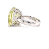 Parrys Jewellers 9ct White Gold 14.25ct Lemon Quartz Ring