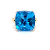 Parrys Jewellers 9ct Yellow Gold 12.71ct Blue Topaz Dress Ring