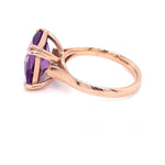Parrys Jewellers 9ct Rose Gold 5.08ct Amethyst Dress Ring