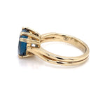 Parrys Jewellers 9ct Yellow Gold 7.94ct London Blue Topaz Heart Ring