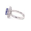 Parrys Jewellers Platinum 1.72ct Tanzanite Diamond Ring TDW 0.79ct