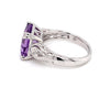 Parrys Jewellers 9ct White Gold 4.2ct Amethyst and Diamond Ring TDW 0.03ct