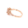 Parrys Jewellers 18ct Rose Gold 0.96ct Morganite and Diamond Set Ring TDW 0.21ct