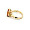 Parrys Jewellers 9ct Yellow Gold 2.43ct Citrine and Diamond Ring