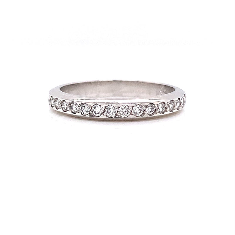 Parrys Jewellers 18ct White Gold Diamond Wedding Band TDW = 0.33ct
