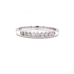 Parrys Jewellers 18 Carat White Gold Diamond Wedding Band TDW 0.14ct