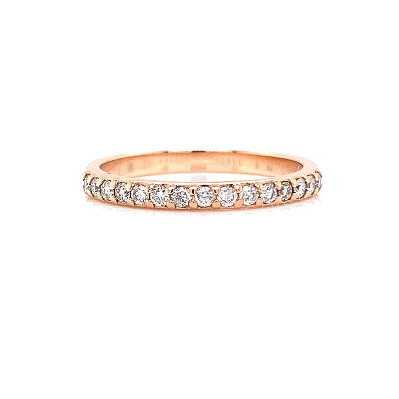 Parrys Jewellers 9ct Rose Gold Diamond Wedding Band TDW 0.24ct