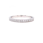 Parrys Jewellers 18ct White Gold 0.21ct Diamond Set Band TDW 0.21ct