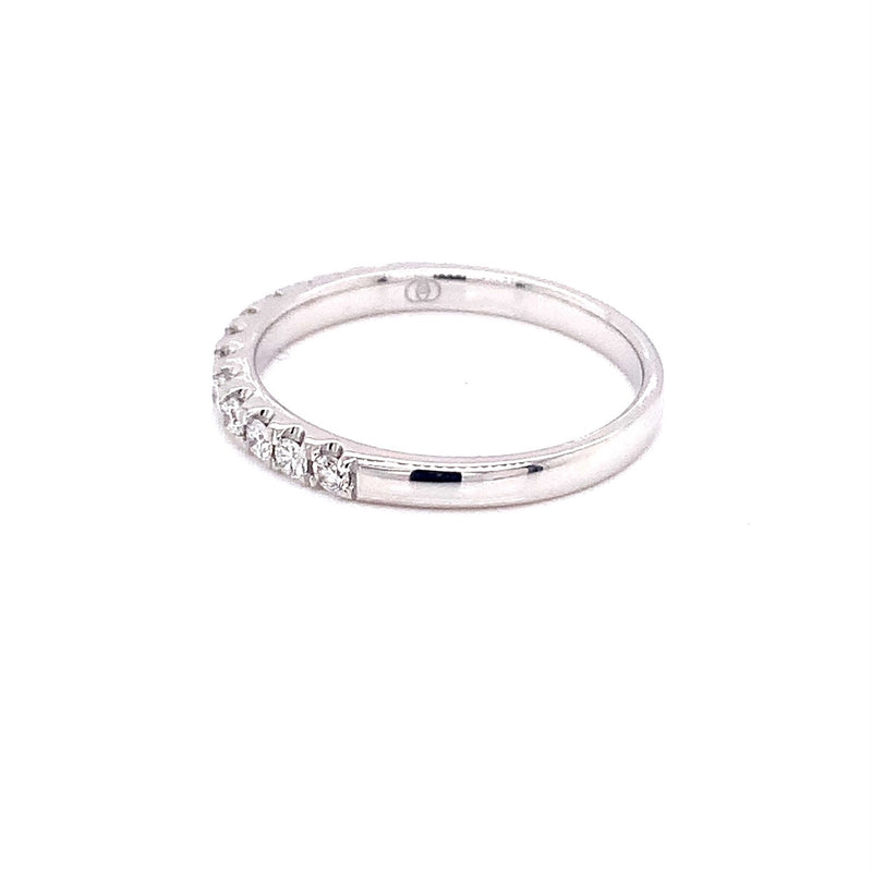 Parrys Jewellers 18ct White Gold 0.34ct Diamond Set Band TDW 0.34ct