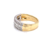 Parrys Jewellers 18ct Yellow And White Gold Princess, Baguette and Round Brilliant Cut Diamond Ring TDW 0.85ct