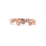 Parrys Jewellers 9ct Rose Gold Diamond Dress Ring TDW 0.18ct