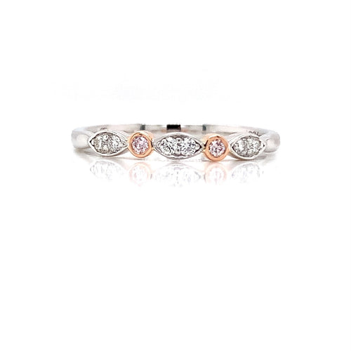18ct White & Rose Gold Argyle Pink Diamond Ring