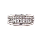 Parrys Jewellers 9ct White Gold Diamond Set Dress Ring TDW 0.25ct