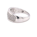 Parrys Jewellers 9ct White Gold Diamond Set Dress Ring TDW 0.25ct