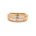 Parrys Jewellers 18ct Yellow Gold Patterned Band Dress Ring TDW 0.82ct