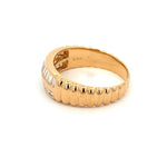 Parrys Jewellers 18ct Yellow Gold Patterned Band Dress Ring TDW 0.82ct