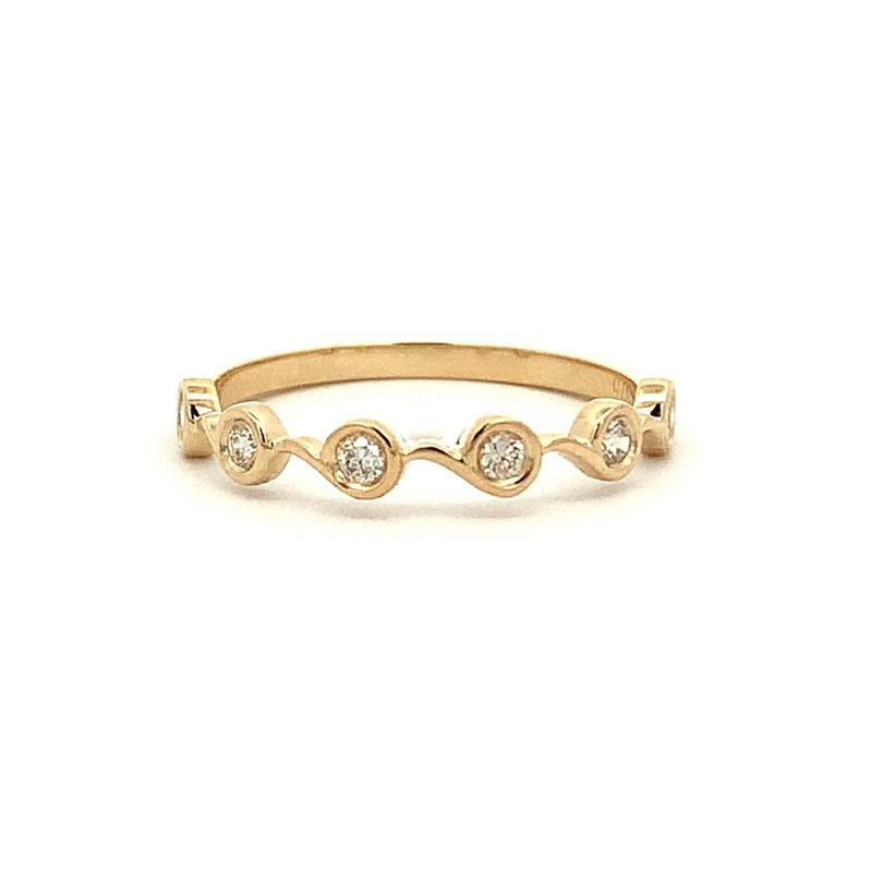 Parrys Jewellers 9ct Yellow Gold Diamond Dress Ring TDW 0.21ct