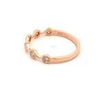 Parrys Jewellers 9ct Rose Gold Diamond Dress Ring TDW 0.21ct