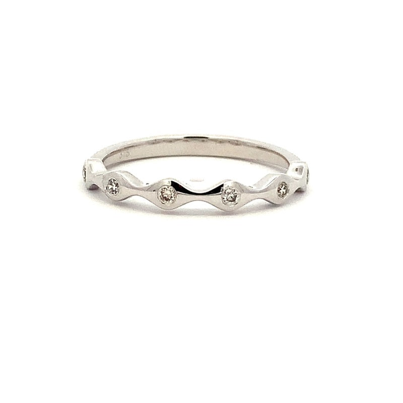 Parrys Jewellers 9ct White Gold Diamond Dress Ring TDW 0.10ct