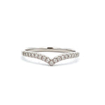 Parrys Jewellers 9ct White Gold Diamond Set Shaped Band TDW 0.09ct