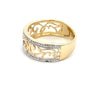 Parrys Jewellers 9ct Yellow Gold Filigree Patterned Diamond Ring