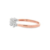 Parrys Jewellers 9ct Rose Gold Marquise and Round Brilliant Diamond Dress Ring TDW 0.31ct