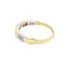 Parrys Jewellers 9ct Two-Tone Yellow & White Gold Diamond Dress Ring TDW 0.11ct