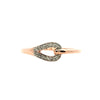 Parrys jewellers 9ct Rose Gold Diamond Set Link Ring