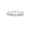 Parrys Jewellers 9ct White Gold Vintage Style Diamond Set Ring TDW 0.12ct