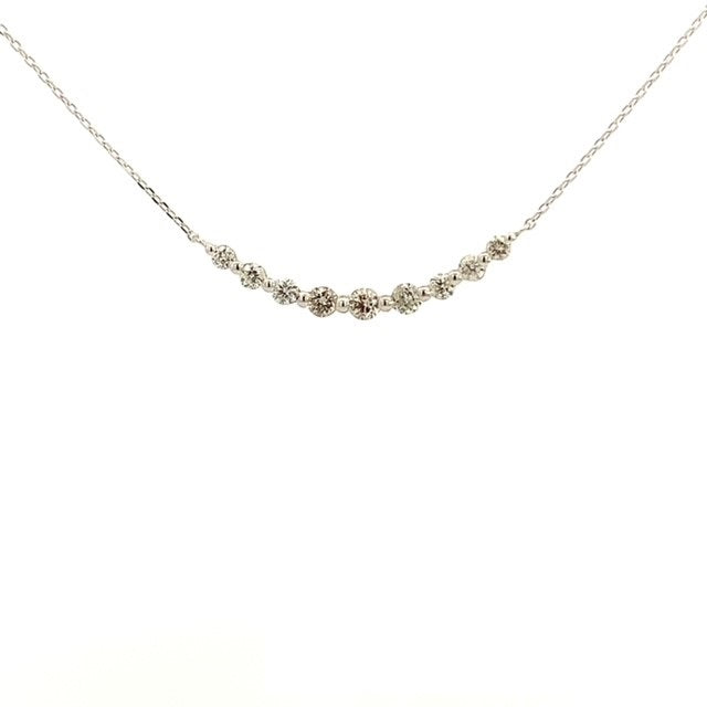 Parrys Jewellers 18ct White Gold 0.30ct Diamond Necklace