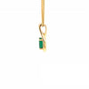 Parrys Jewellers 18ct Yellow Gold Natural Emerald and Diamond Pendant TDW 0.04ct