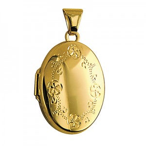 Parrys Jewellers 9ct Yellow Gold Oval Locket
