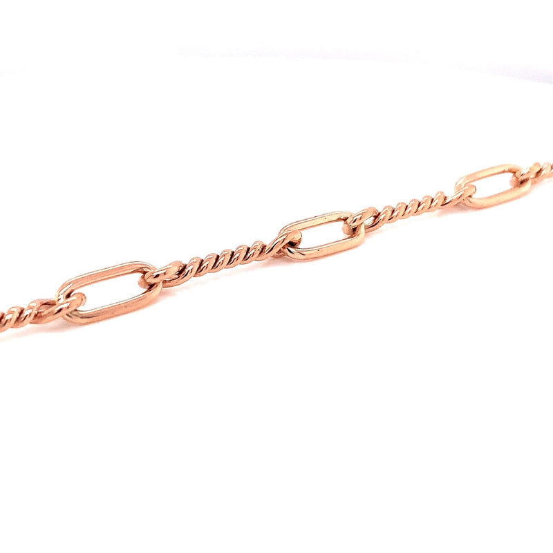 Parrys Jewellers 9ct Rose Gold Twist Bracelet