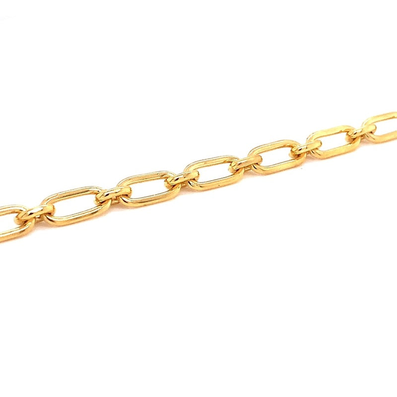 Parrys Jewellers 9ct Yellow Gold Round and Oval Link Bracelet