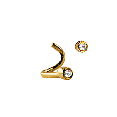 Parrys Jewellers 9ct Rose Gold Diamond Set Nose Stud