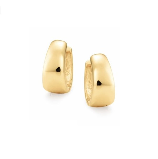 Parrys Jewellers 9ct Yellow Gold Tapered Huggie Earrings