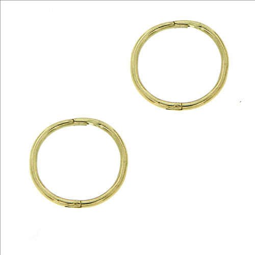 Parrys Jewellers 10mm 9ct Yellow Gold Plain Sleepers