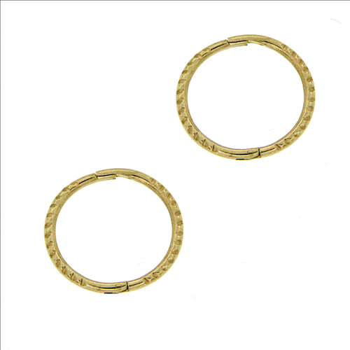 Parrys Jewellers 10mm 9ct Yellow Gold Twist Sleepers