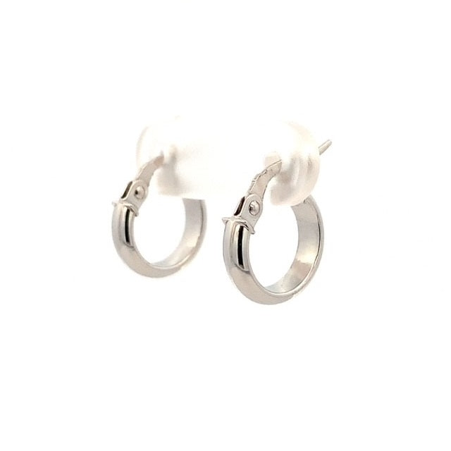 Parrys Jewellers 9ct White Gold 8mm HR Hoops